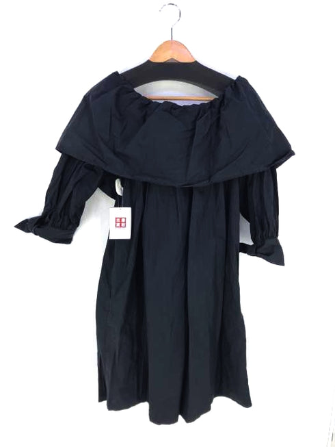 マーレット Merlette ブラックフリルワンピース オフショルダーワンピース レディース import:XS import:XS