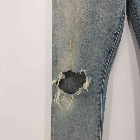 サンローランパリ SAINT LAURENT PARIS クラッシュデニムパンツ メンズ 27inch 27inch