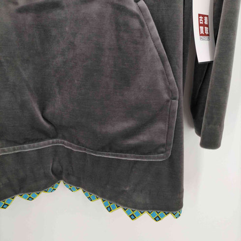 ジュンコシマダ JUNKO SHIMADA エスニック調刺繍ベルベットプルオーバーパーカー レディース JPN:38 JPN:38