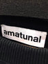 アマチュナル amatunal スリーブ切替 ワイドショートスウェット レディース