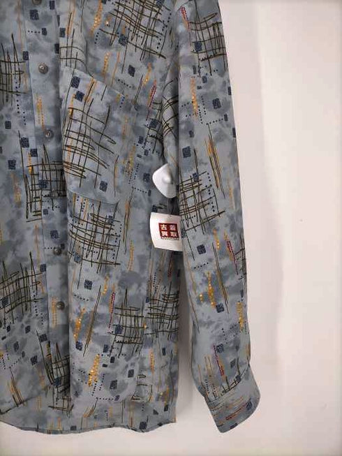 総柄シャツ メンズ LL