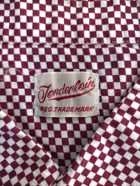 テンダーロイン TENDERLOIN フラッグチェッカー半袖シャツ メンズ JPN:XS