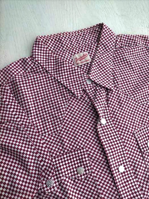 テンダーロイン TENDERLOIN フラッグチェッカー半袖シャツ メンズ JPN:XS