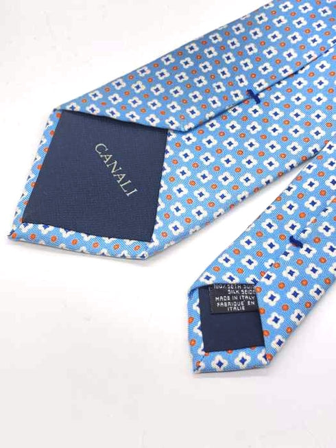 カナーリ CANALI 花柄シルクネクタイ メンズ