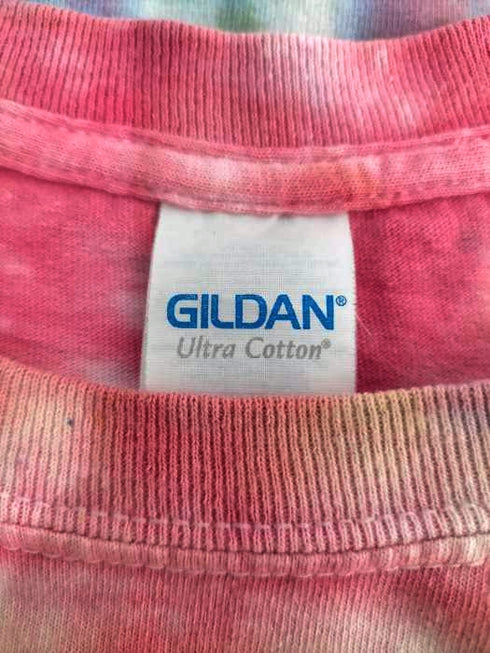 ギルダン GILDAN タイダイ先染め バックプリントTシャツ メンズ JPN:L