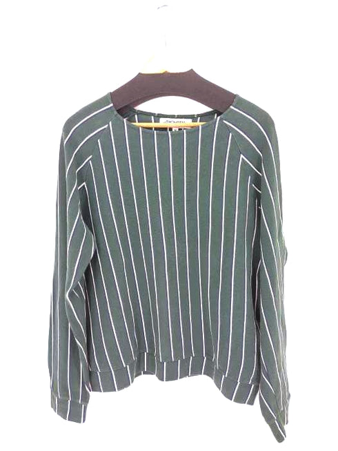 トムセン Thomsen ストライプ ボートネックカットソー レディース import:M