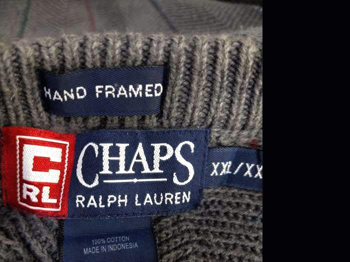 チャップスラルフローレン CHAPS RALPH LAUREN HAND FRAMED ロゴ