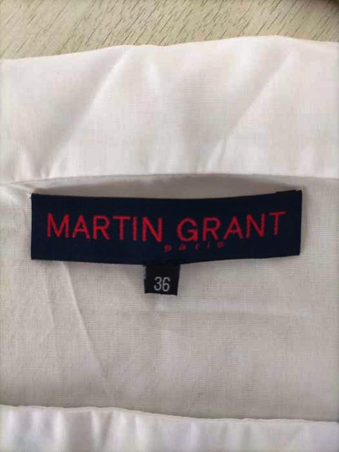 マーティングラント MARTIN GRANT アシンメトリー ボートネックブラウス レディース JPN:36