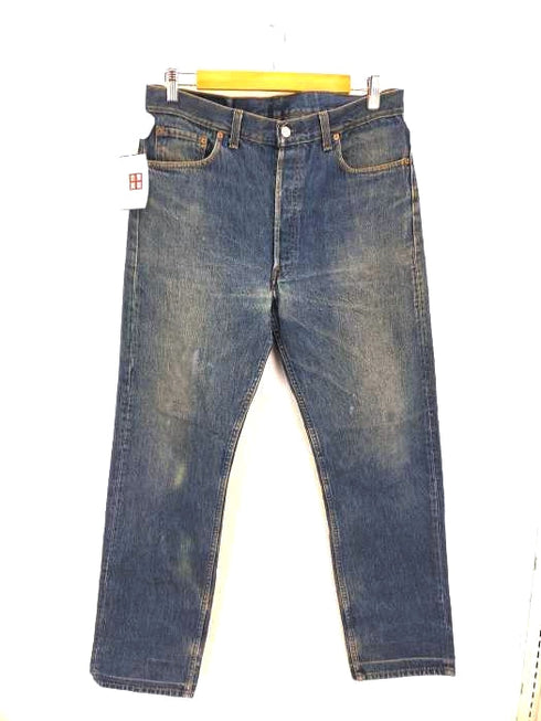 リーバイス Levis USA製 501 ボタンフライストレートデニムパンツ ボタン裏刻印501 メンズ W36 L34