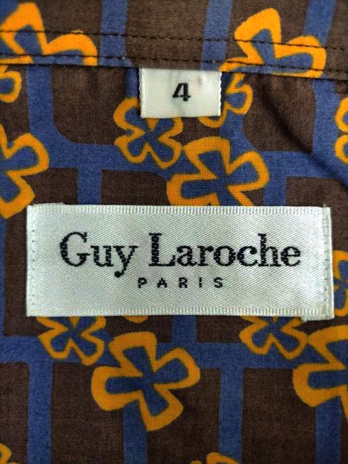 ギラロッシュ Guy Laroche 半袖総柄ボタンダウンシャツ メンズ 4