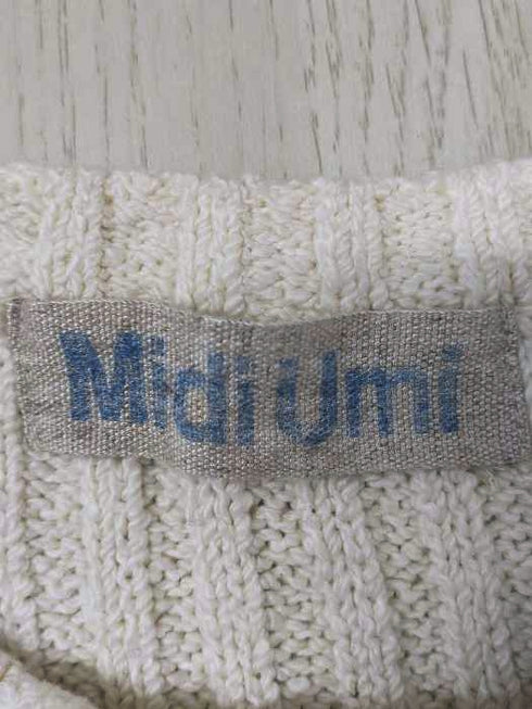 ミディウミ MidiUmi ウール混 チュニック ノースリーブニット レディース