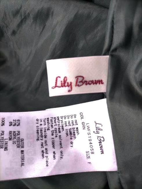 リリーブラウン Lily Brown ツイード プリーツスカート レディース FREE