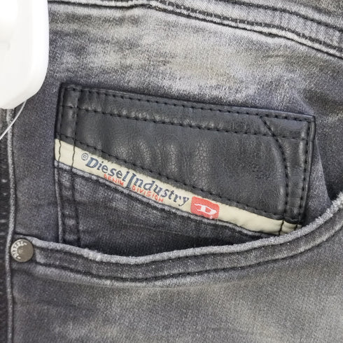 ディーゼルインダストリー Diesel Industry NARROT イージーブラックデニムスウェットパンツ メンズ 32