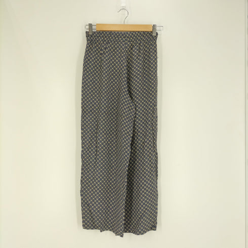 MAXOU USA製 総柄レーヨンワイドパンツ レディース import M