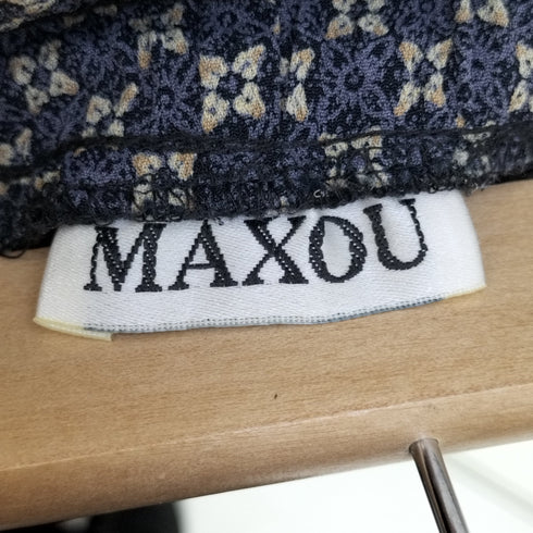 MAXOU USA製 総柄レーヨンワイドパンツ レディース import M