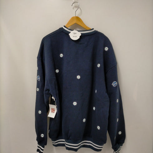 ケボズ KEboz NICK GEAR COLLABORATION Flower&Embroidery Logo CREWNECK SWEAT メンズ JPN:XL