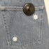 ケボズ KEboz NICK GEAR COLLABORATION Flower&Embroidery Logo DENIM ONE WASH メンズ JPN:L