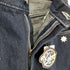 ケボズ KEboz NICK GEAR COLLABORATION Flower&Embroidery Logo DENIM ONE WASH メンズ JPN:L
