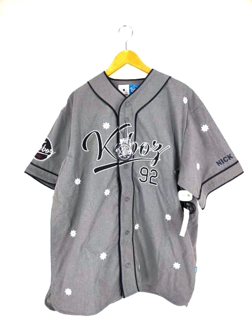 ケボズ KEboz NICK GEAR COLLABORATION SP Flower&Embroidery Logo BASE BALL SHIRTS メンズ JPN:L