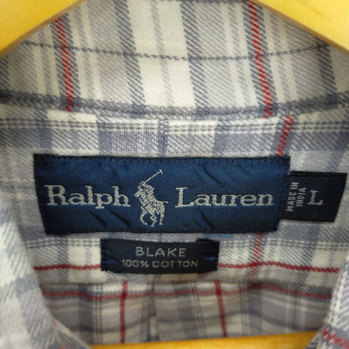 ラルフローレン RALPH LAUREN BLAKE チェック柄 BDコットンシャツ メンズ JPN:L