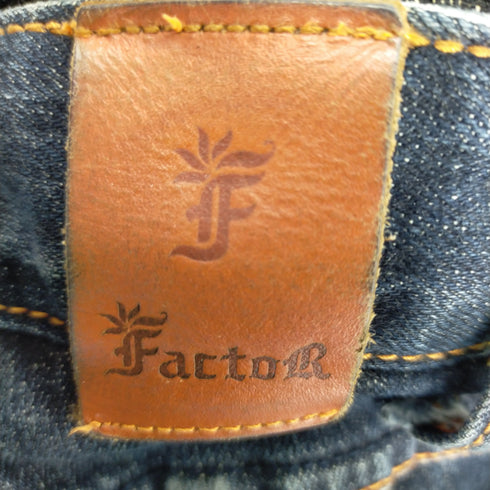 ファクターイコール Factor= デニム地ショルダーバッグ レディース