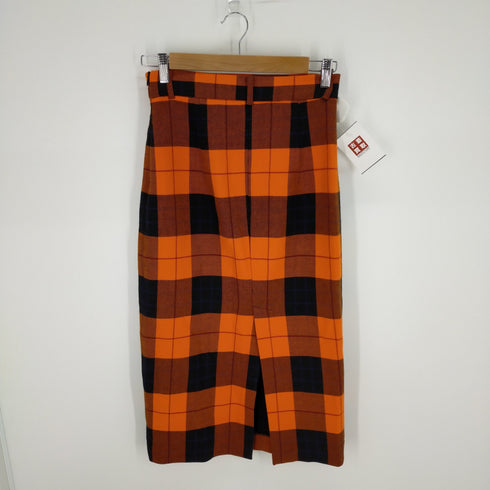 ザラ ZARA チェックタイトスカート レディース US XS