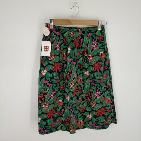 ザラ ZARA 花柄 プリーツスカート レディース US XS
