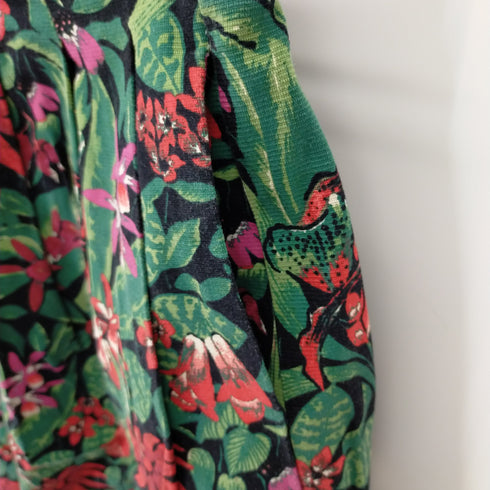 ザラ ZARA 花柄 プリーツスカート レディース US XS
