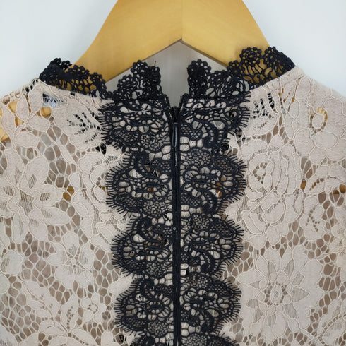 ザラ ZARA 花柄 シースルーブラウス レディース US S