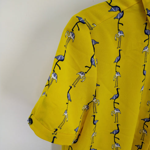 ザラベーシック ZARABASIC Pinterest PRINTED BLOUSE レディース US M