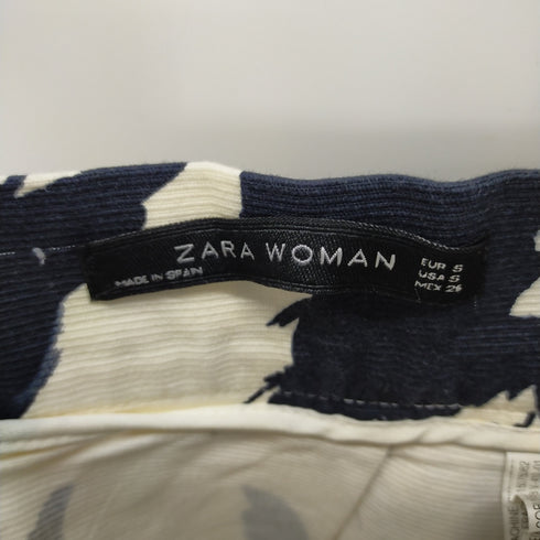 ザラ ZARA 総柄 プリーツスカート レディース US S