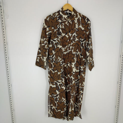 ザラ ZARA 総柄シャツワンピース レディース US M