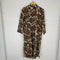 ザラ ZARA 総柄シャツワンピース レディース US M