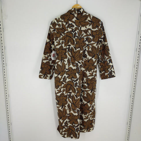 ザラ ZARA 総柄シャツワンピース レディース US M