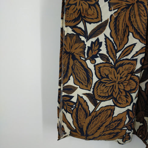 ザラ ZARA 総柄シャツワンピース レディース US M