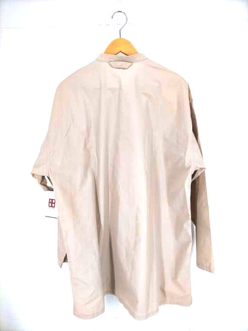 ムジルシリョウヒン 無印良品 スタンドカラーミドル丈シャツ メンズ L-XL