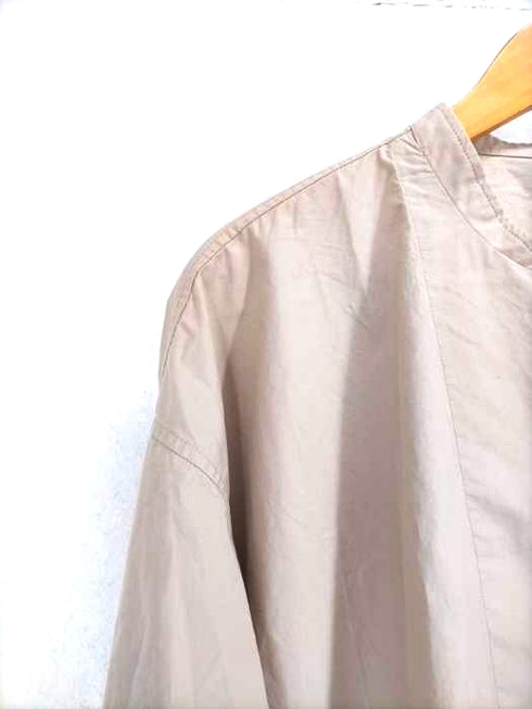ムジルシリョウヒン 無印良品 スタンドカラーミドル丈シャツ メンズ L-XL