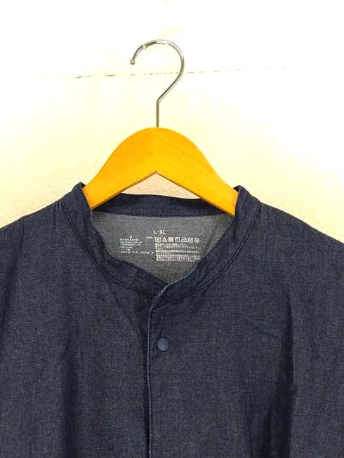 ムジルシリョウヒン 無印良品 デニムミドル丈オーバーシャツ メンズ L-XL