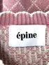 エピヌ epine quilting flower knit レディース