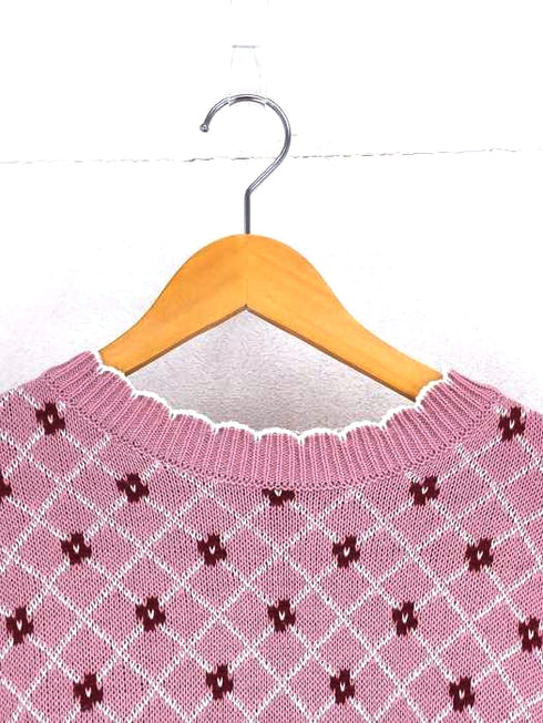 エピヌ epine quilting flower knit レディース