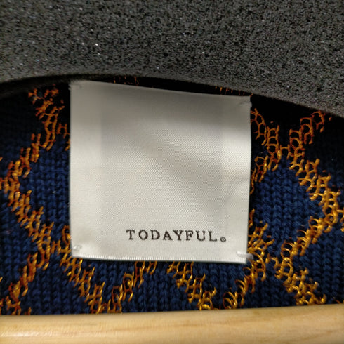 トゥデイフル TODAYFUL ブロックラメカーディガン レディース 無