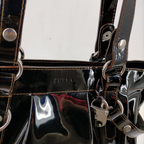 フルラ FURLA エナメルハンドバッグ レディース 無