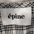 エピヌ epine チェック柄袖フリルブラウス レディース