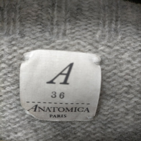 アナトミカ ANATOMICA スコットランド製ウールセーター メンズ 36