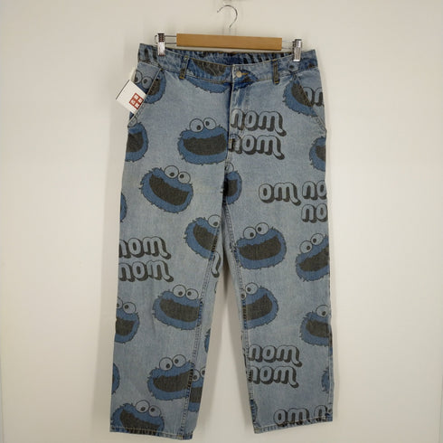 エイチアンドエム H&M キャラクタープリントストレートデニム メンズ 160/80A