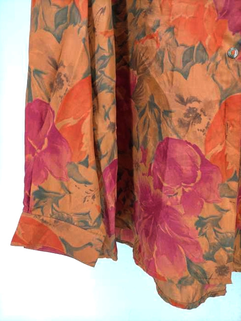 総花柄シルクシャツ メンズ JPN:L