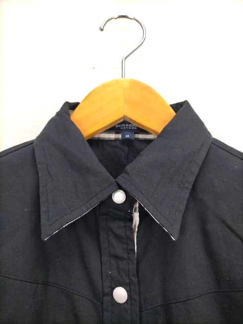 バーバリーロンドン BURBERRY LONDON スナップボタン長袖シャツ レディース JPN:M