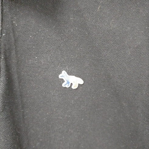 メゾンキツネ maison kitsune ロゴ刺繍鹿の子ポロシャツ メンズ M