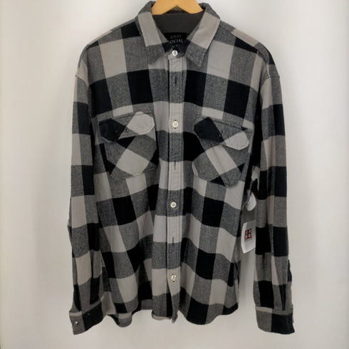 アンチソーシャルソーシャルクラブ ANTI SOCIAL SOCIAL CLUB ロゴプリントバッファローチェックシャツ メンズ XL