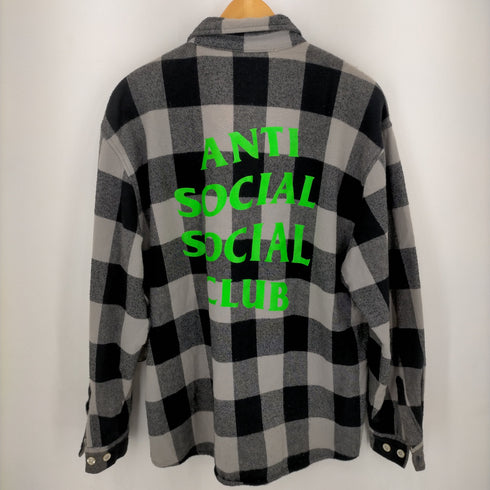 アンチソーシャルソーシャルクラブ ANTI SOCIAL SOCIAL CLUB ロゴプリントバッファローチェックシャツ メンズ XL